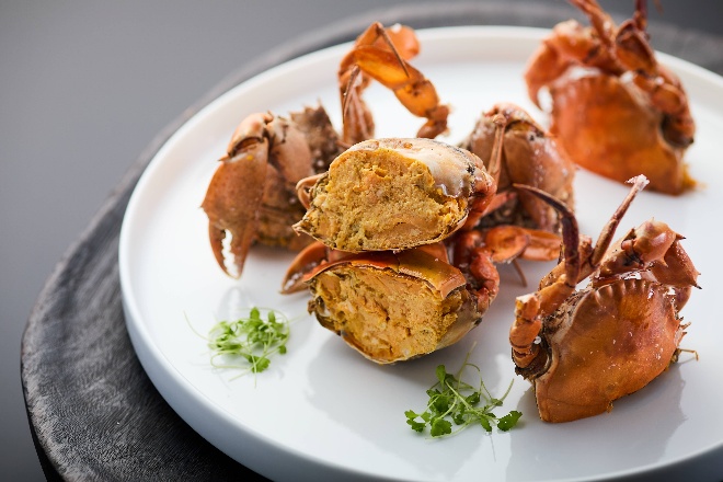 A plate of food on a table AI-generated content may be incorrect.