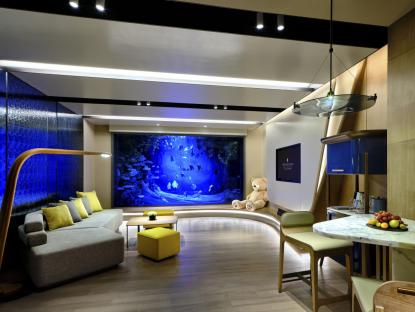 SHGHE- InterContinental-Twin-King-Duplex Suite-Aqua View洲际复式套房水下景观（1）