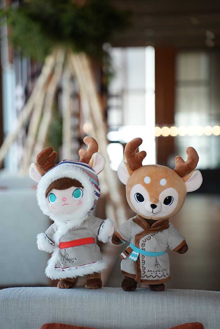 亲子房和牵星套房赠送IP玩偶